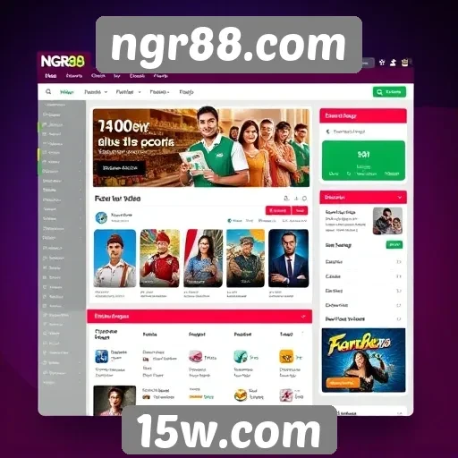 Evolução da interface do usuário no site ngr88.com